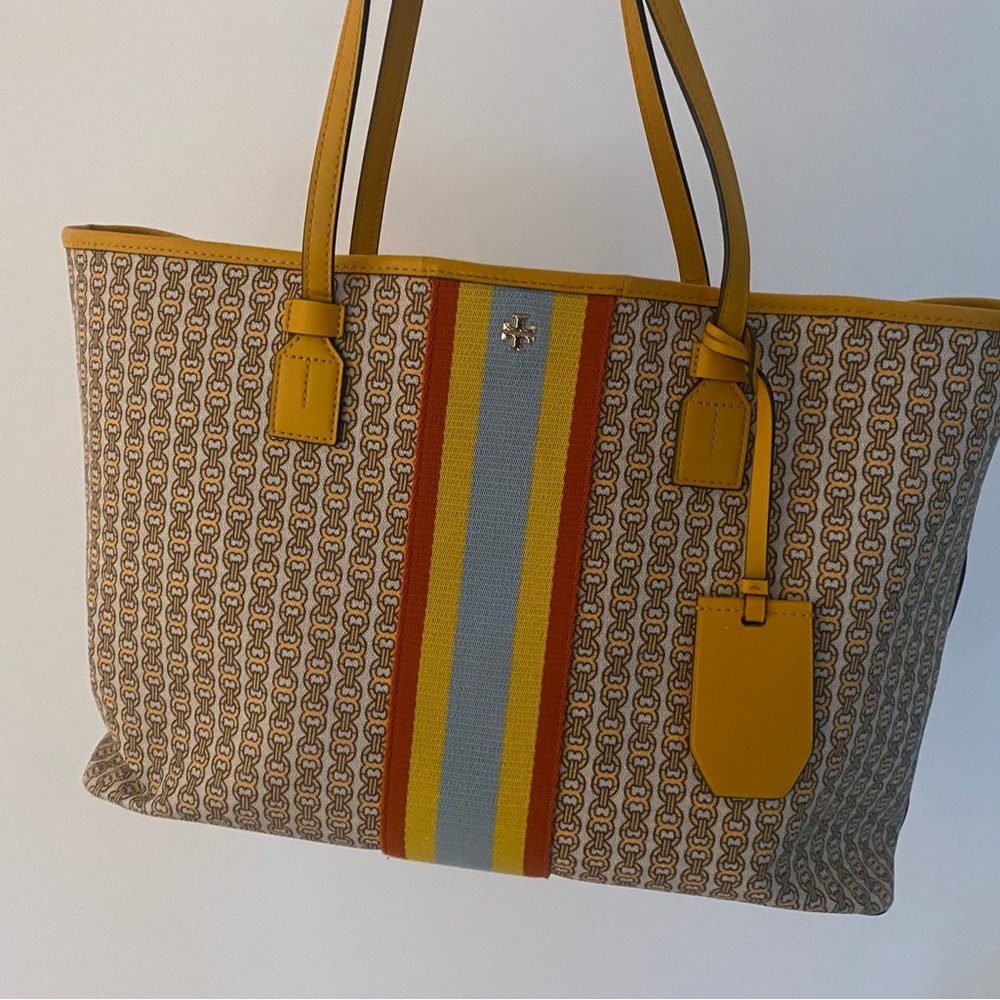 Tory Burch Gemini Link Canvas Tote
